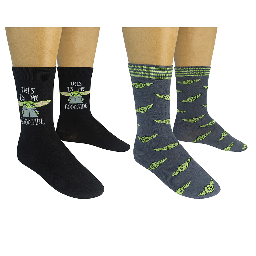 Star Wars - Baby Yoda - This Is My Good Side Socks - 2 pair