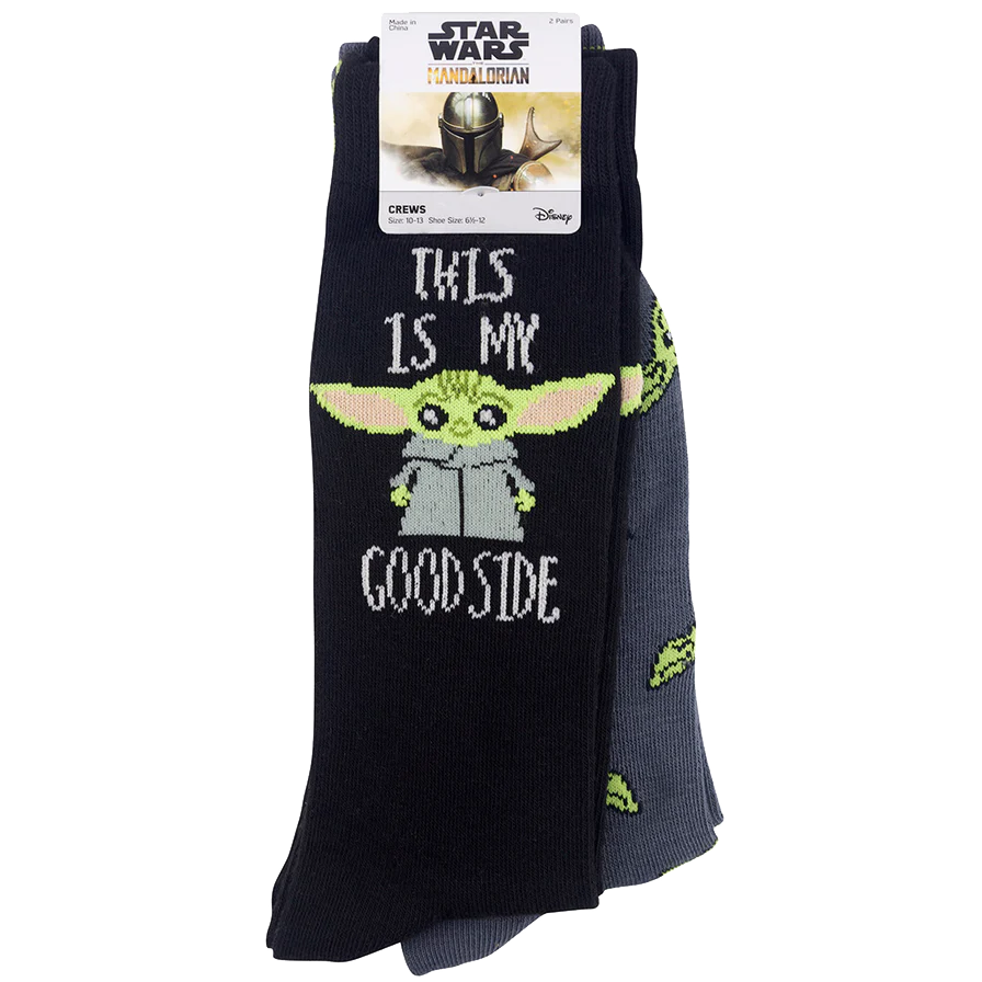 Star Wars - Baby Yoda - This Is My Good Side Socks - 2 pair