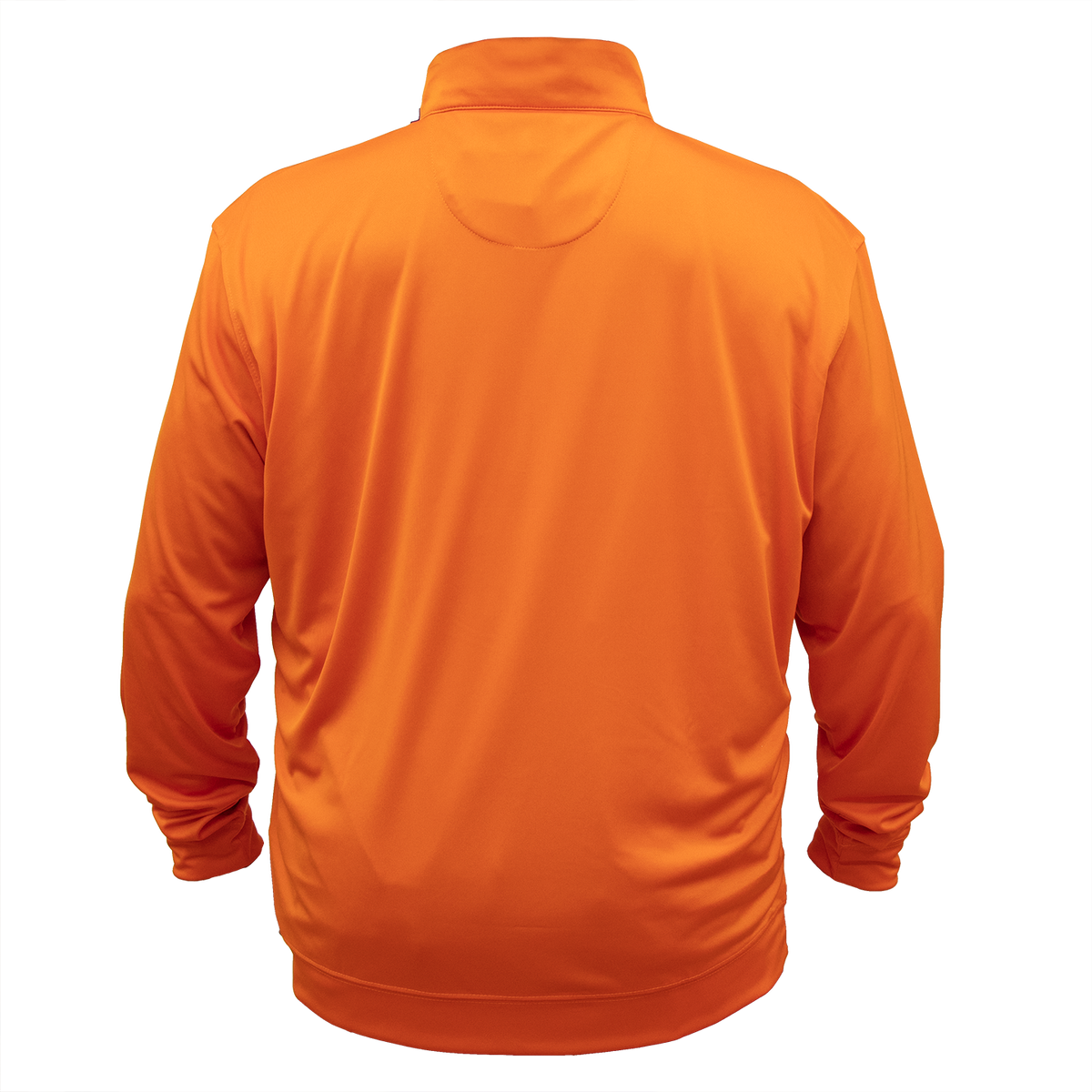 Orange 1/4 Zip Pull Over with White Clemson Tiger Paw