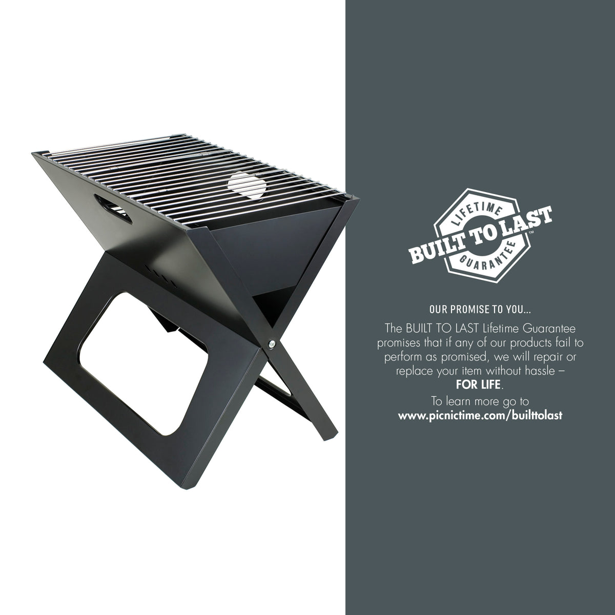 Clemson Tigers - X-Grill Portable Charcoal BBQ Grill - Black | Online Exclusive