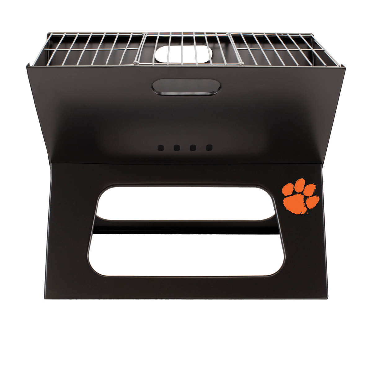 Clemson Tigers - X-Grill Portable Charcoal BBQ Grill - Black | Online Exclusive