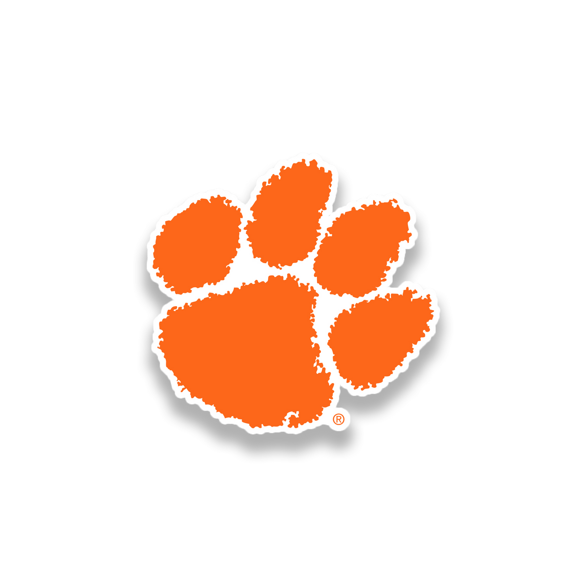 Clemson 3&quot; Embroidered Tiger Paw