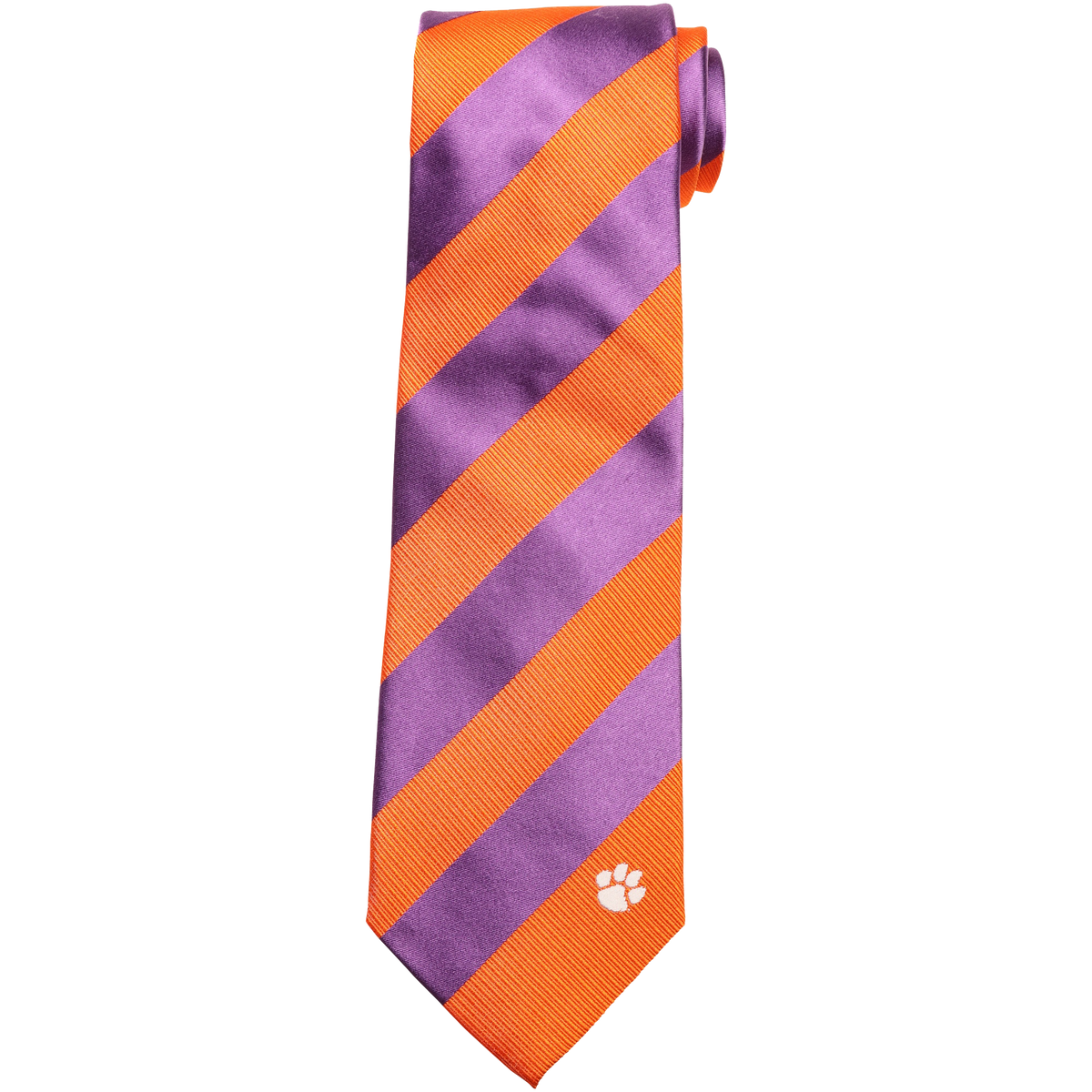Men&#39;s Regiment Tie- Orange and Purple Stripe