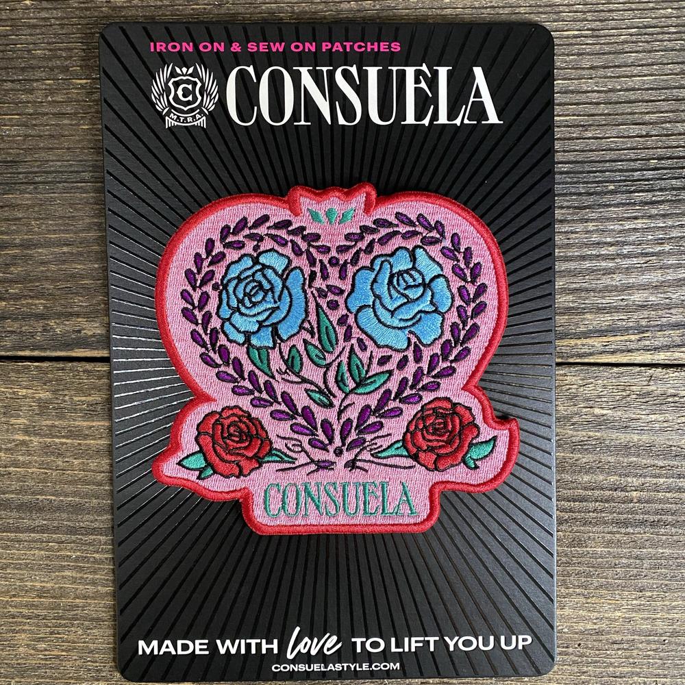 Consuela Board 4 Assorted Iron-On and Sew On Patches