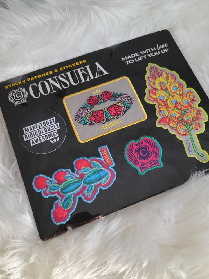 Consuela Board 5 Assorted Sticky Patches and Stickers