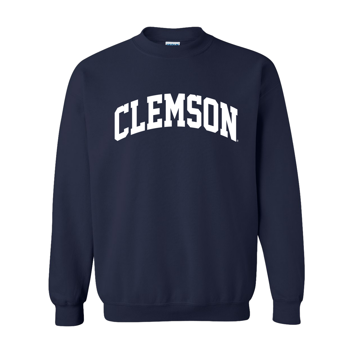 Clemson White Arch Crewneck - Navy