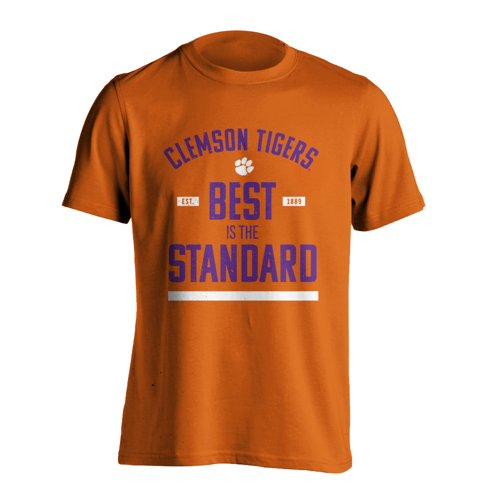 Clemson Tigers &quot;Best Is The Standard&quot; EST 1889 Tee