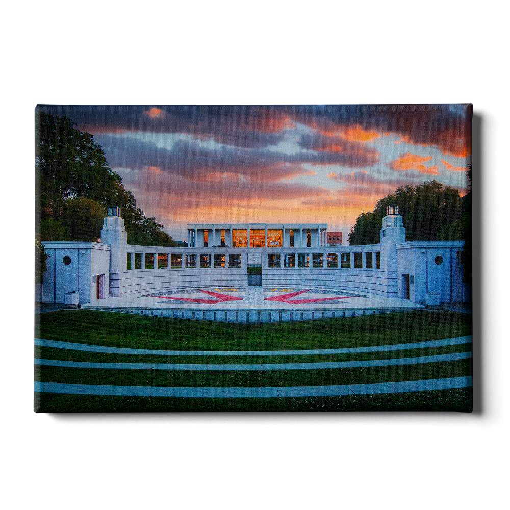 Overlooking Cooper Library Sunset Canvas 24x16