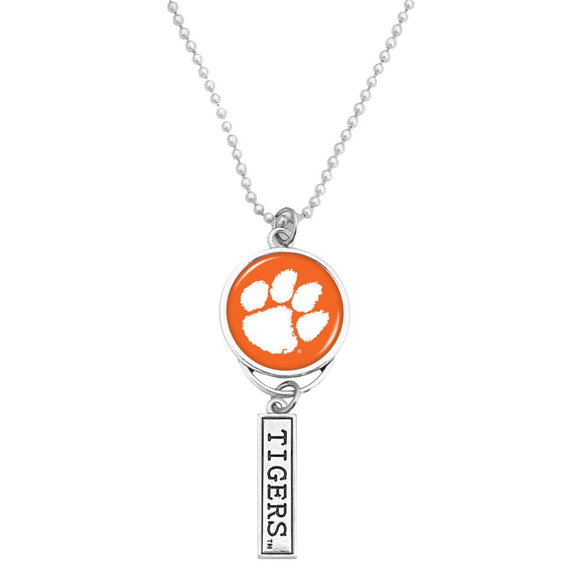 Clemson Rearview Mirror Nameplate Charm