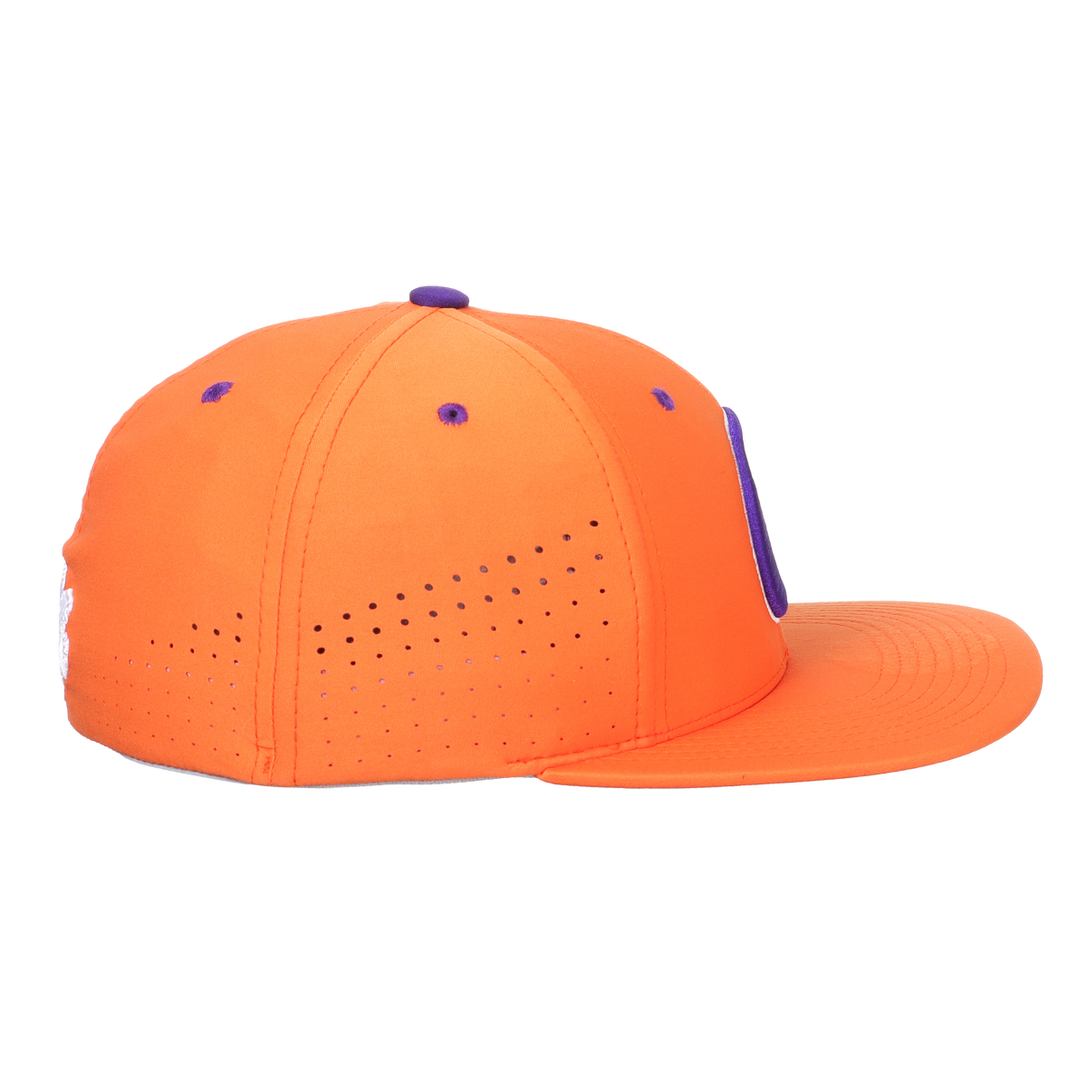 Clemson Hyper-Cool Purple Flex Stretch Fitted Hat with Baseball C in o -  Mr. Knickerbocker