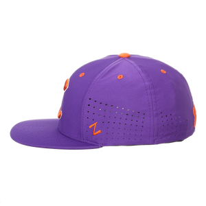 Clemson Hyper-Cool Orange Flex Stretch Fitted Hat with Baseball C in P -  Mr. Knickerbocker