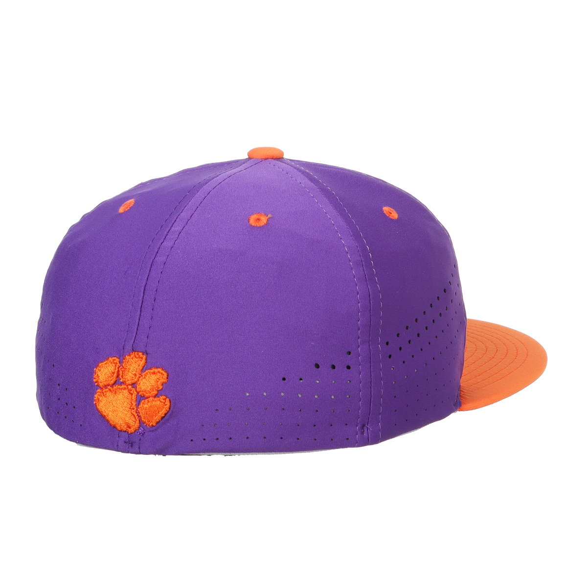 Clemson Hyper-Cool Three Color Stretch Fitted Hat with Baseball C