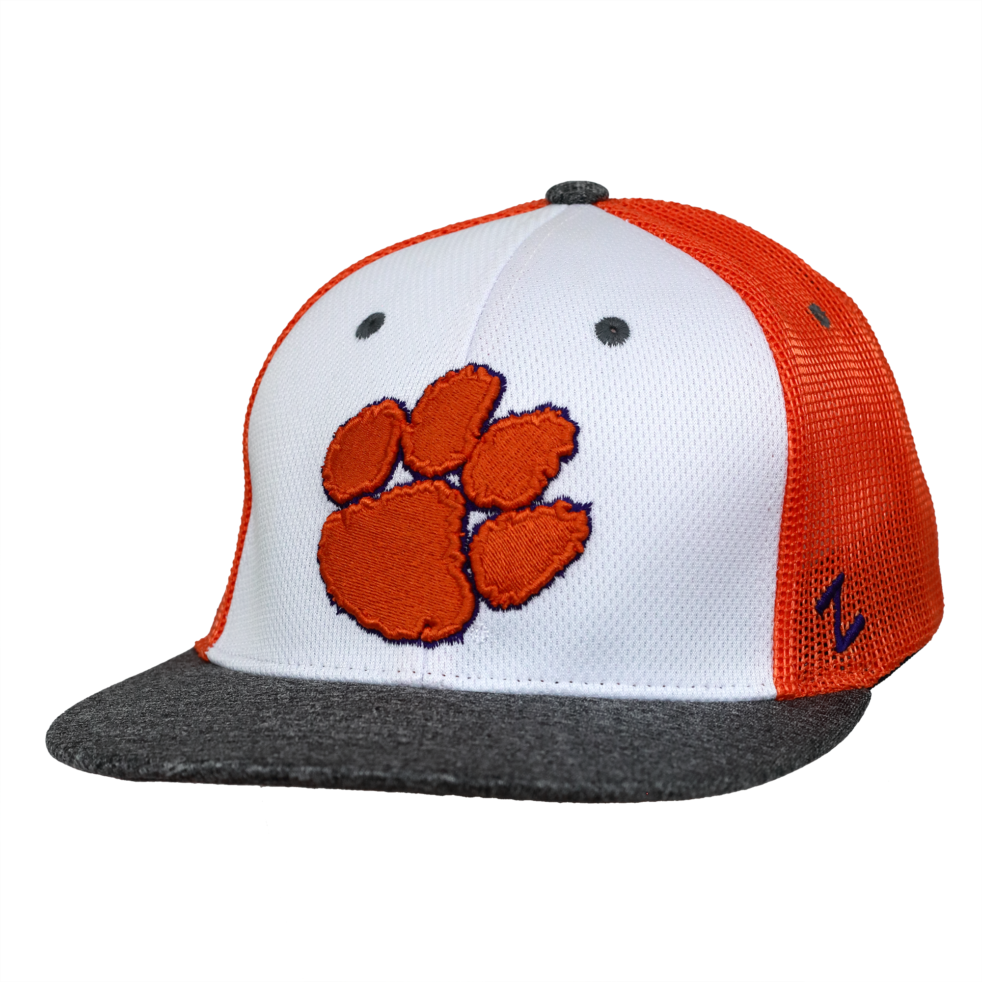 Clemson Hyper-Cool Orange Flex Stretch Fitted Hat with Baseball C in P -  Mr. Knickerbocker