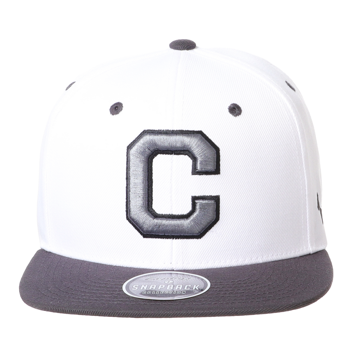 Clemson Z11 Ash Structured Adjustable Flat Bill Trucker Hat with C.