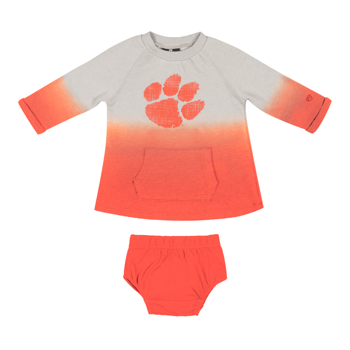 Colosseum Clemson Infant Hand in Hand Dress and Bloomer Set
