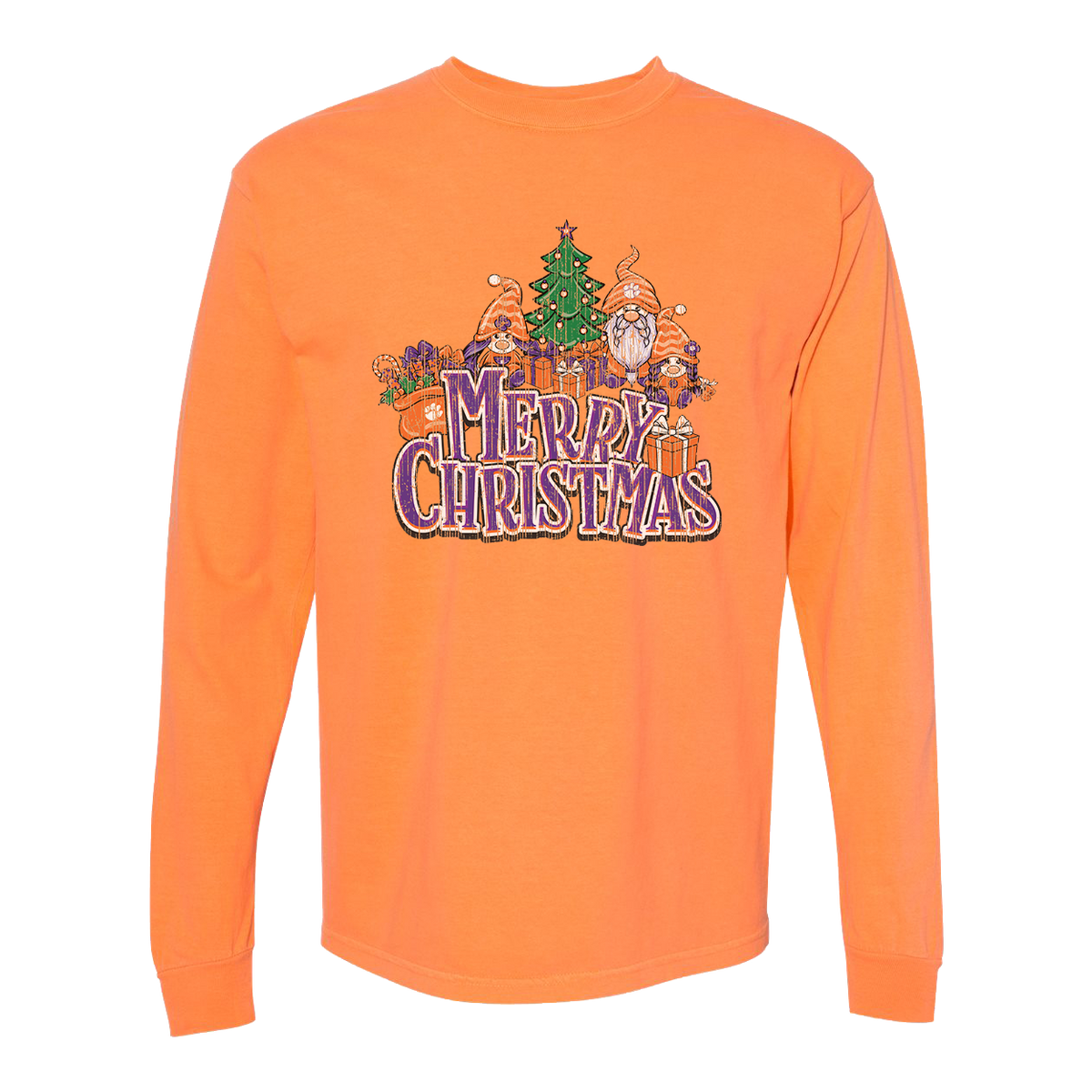 Clemson Christmas Gnomes Long Sleeve T-shirt - MRK Exclusive
