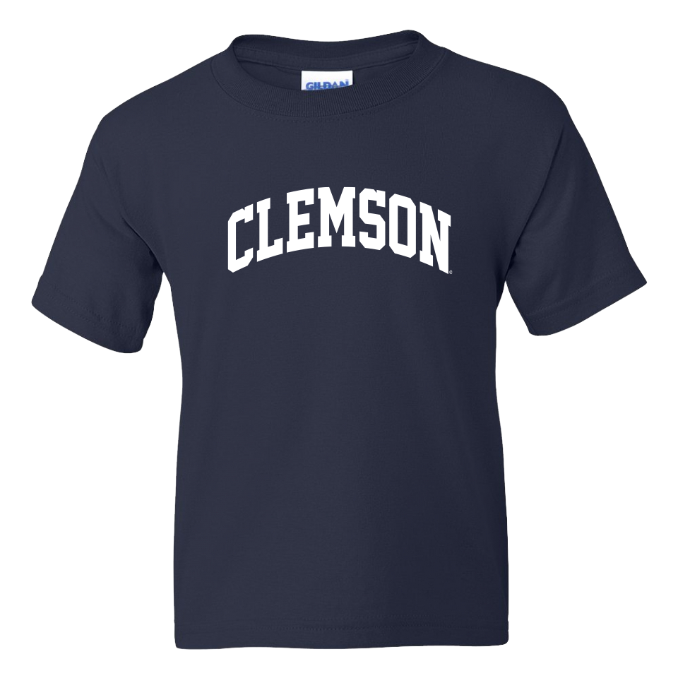 Youth Classic Clemson Arch Tee - Navy