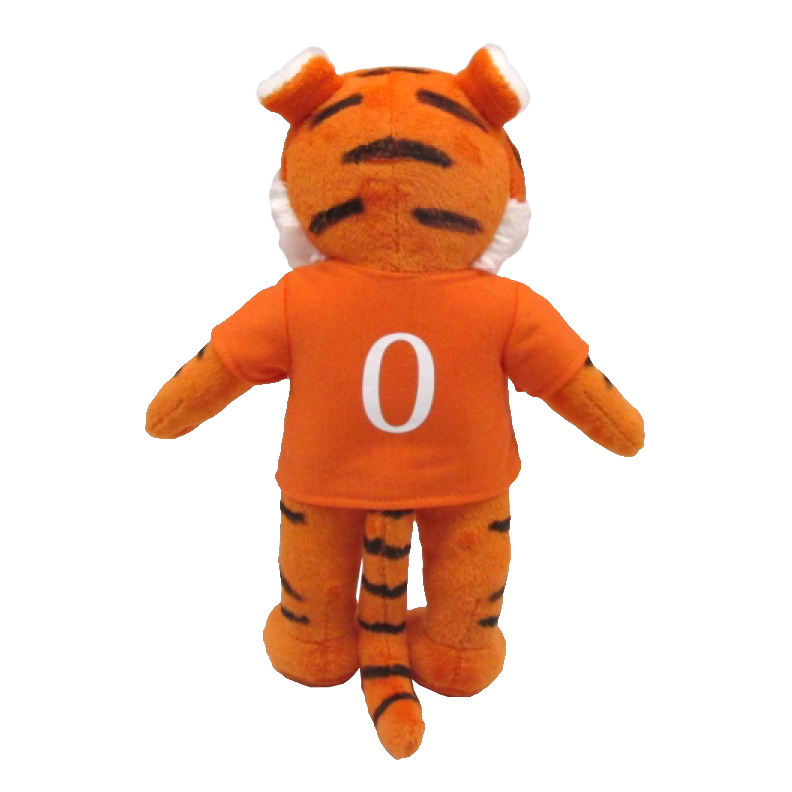 Clemson 9&quot; Tiger Mascot with Paw Shirt