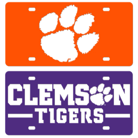 Gameday Ironworks Clemson Tigers License Plate