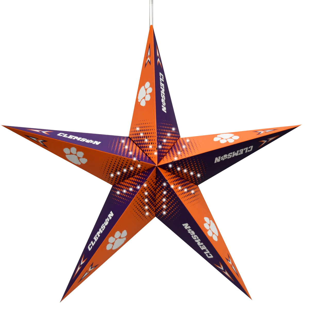 Clemson Star Paper Lantern