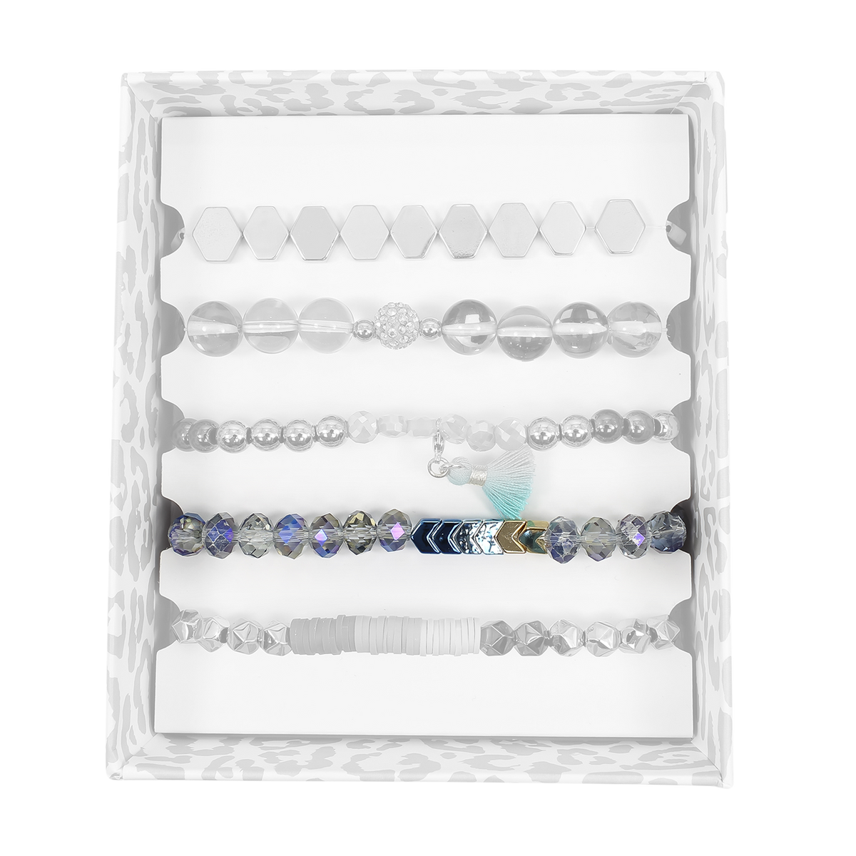 Confetti Stack Blue Bracelet Collection