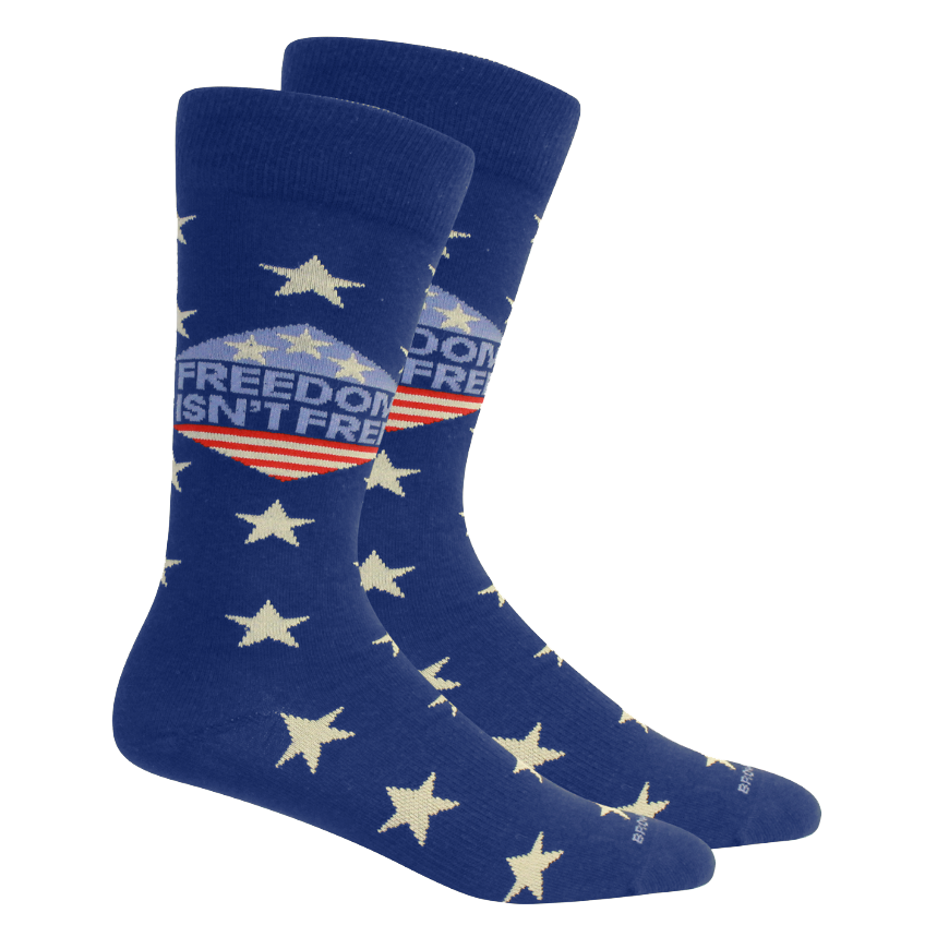 Freedom Isn&#39;t Free Socks - Insignia Blue- 1 pair