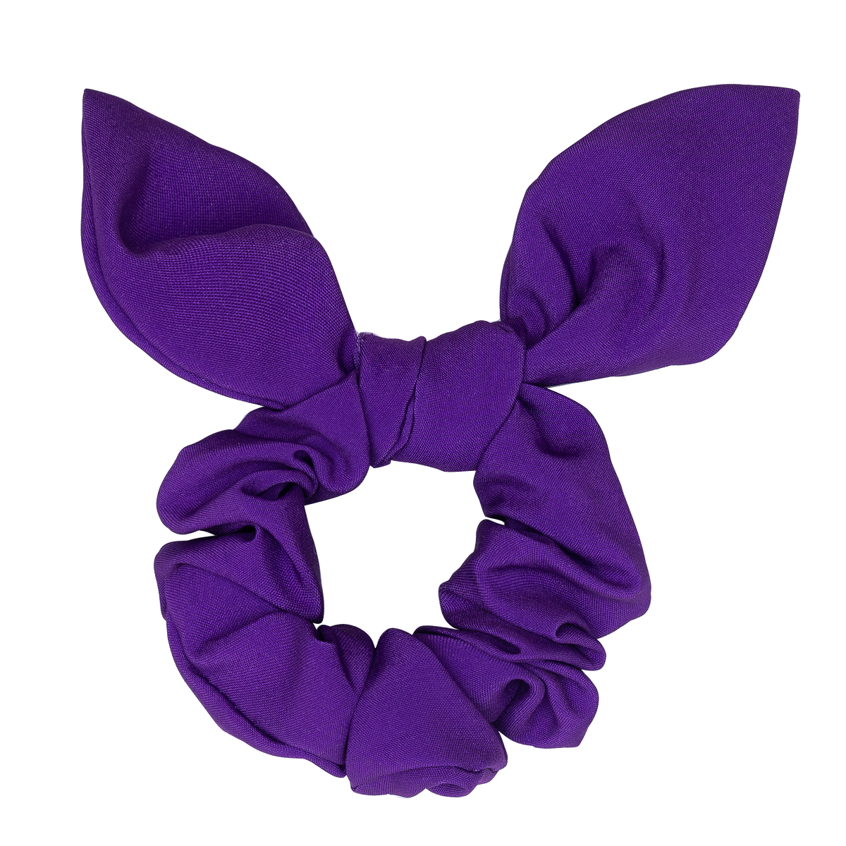 Solid Purple Knot Scrunchie