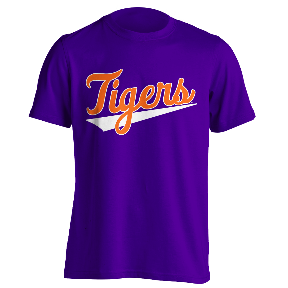 Tigers Swoosh | MRK Exclusive -Soft Style Tee - Purple
