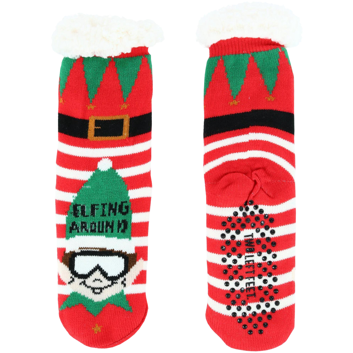 Super Soft Novelty Plush Lining Slipper Socks - Elfing Around