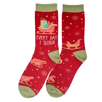 Holiday Socks - Sleigh - Crew