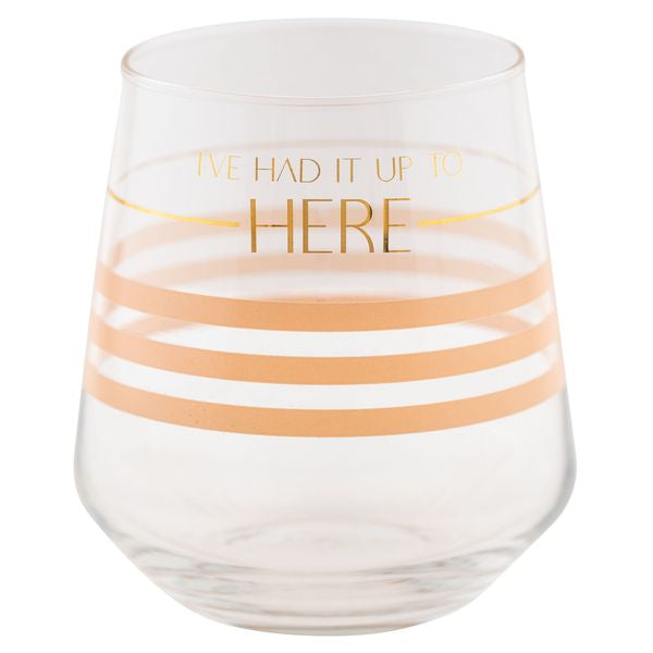 Chic Stemless Wine Glass