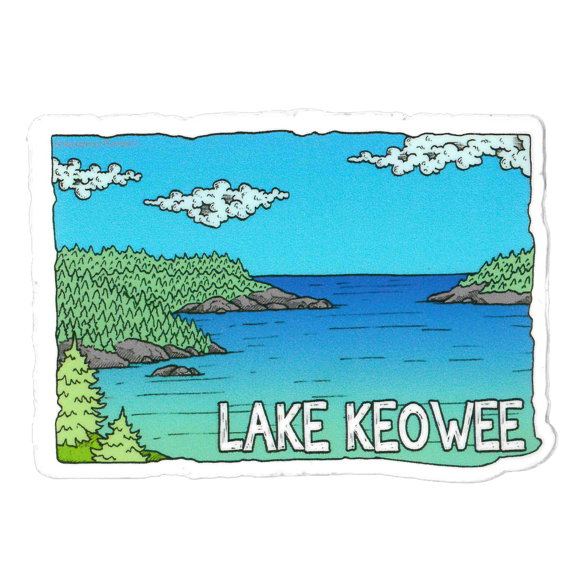 Lake Keowee Lake Views Sticker
