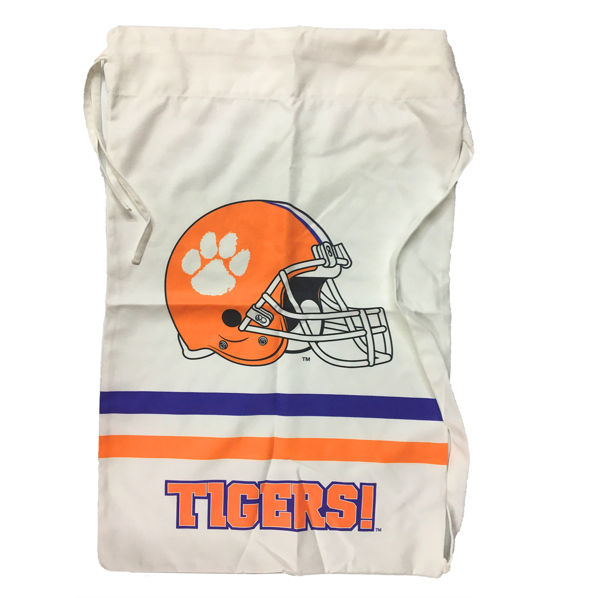 Clemson Tigers Mascot Laundry Bag with Carry Strap
