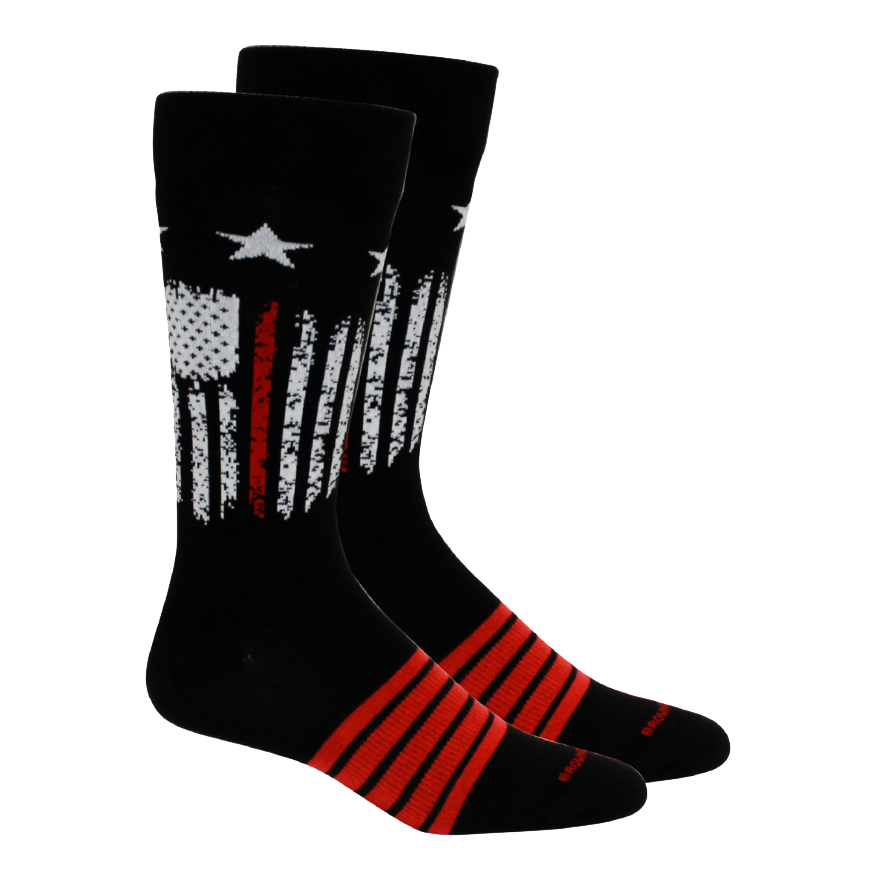 Maude - The Thin Red Line Socks - Black - 1 pair