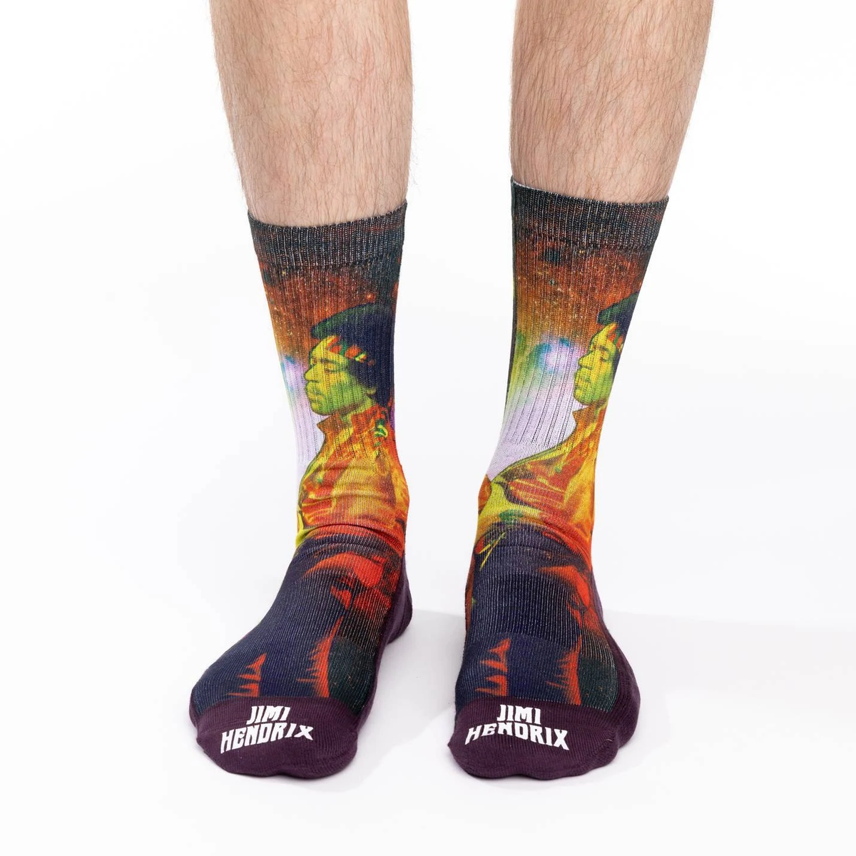 Men&#39;s Jimi Hendrix Rocking Space Socks - 1 pair