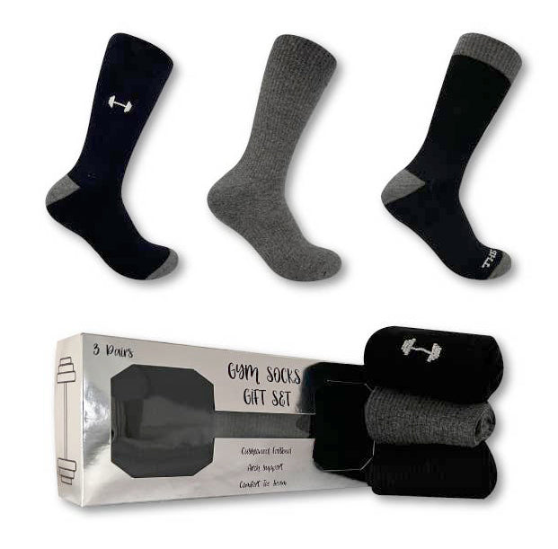 Unisex Gym Socks - Urban Eccentric - Mens - 3 Pairs