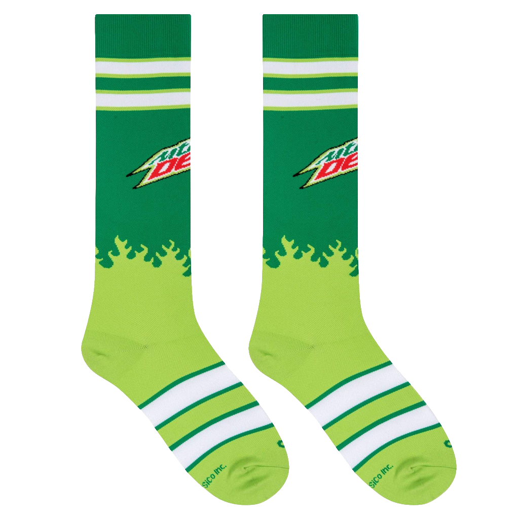 Mountain Dew Compression Socks - Large - 1 Pair