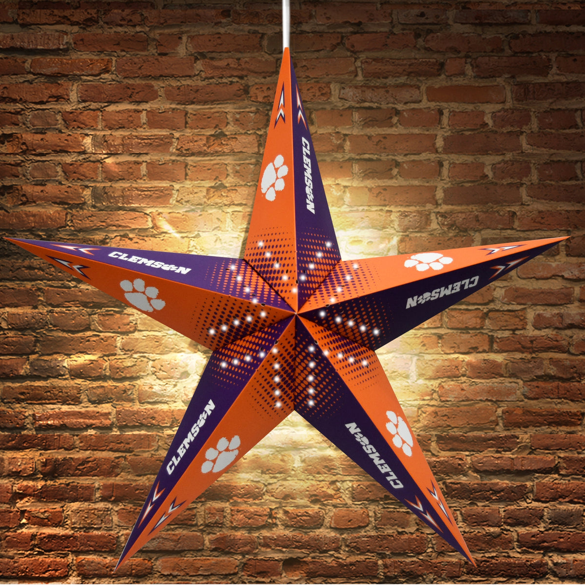 Clemson Star Paper Lantern