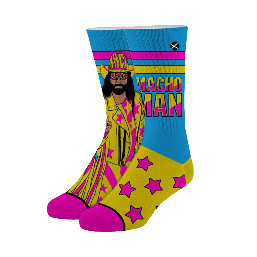 Macho Man Stars Socks - 1 Pair