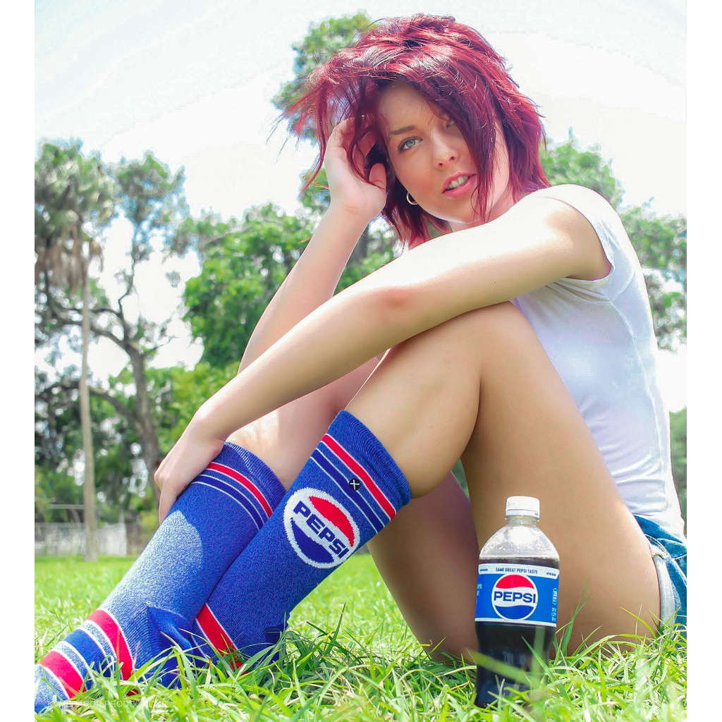 Pepsi Retro Blue Socks - Mens - 1 Pair