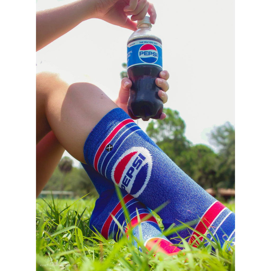 Pepsi Retro Blue Socks - Mens - 1 Pair