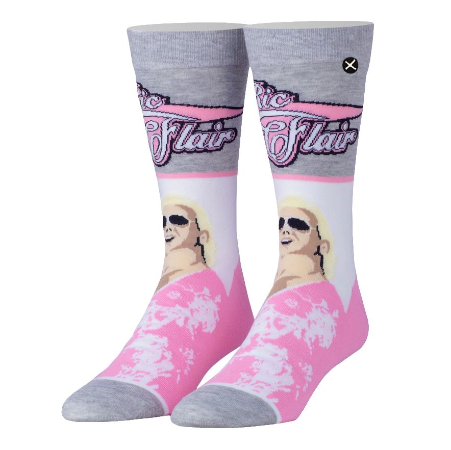 Ric Flair Flourish Novelty Crew Socks - 1 Pair