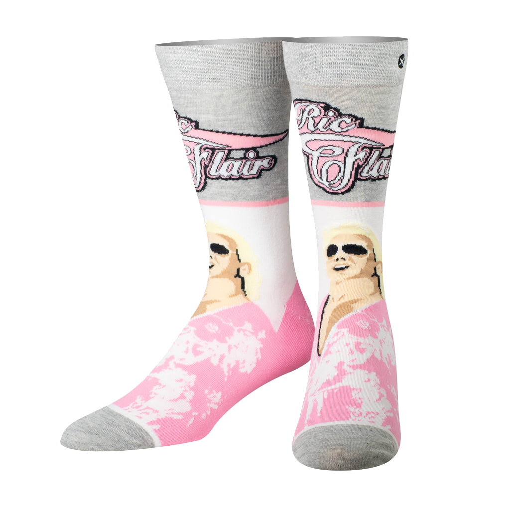 Ric Flair Flourish Novelty Crew Socks - 1 Pair