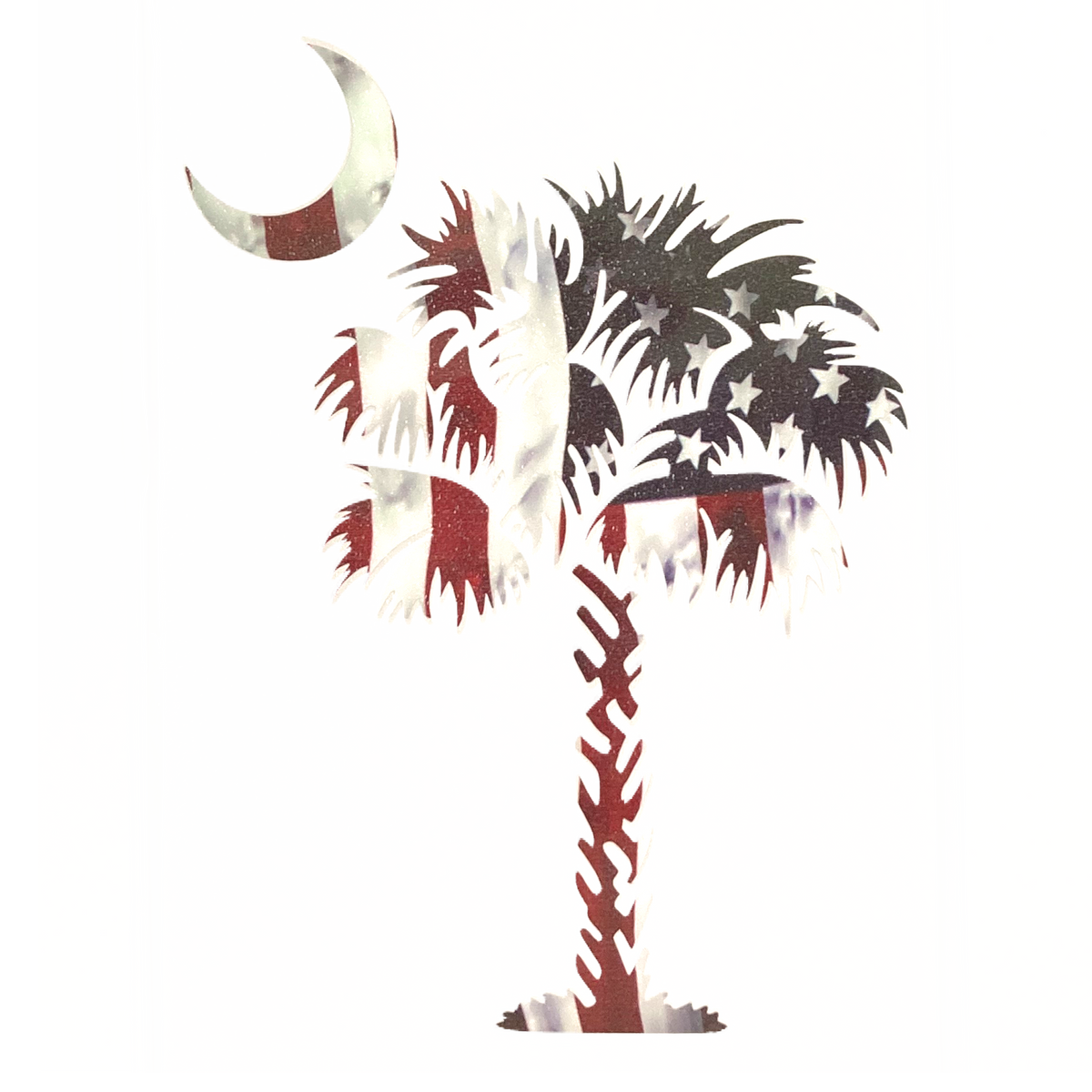 Palm Tree Decal - American Flag