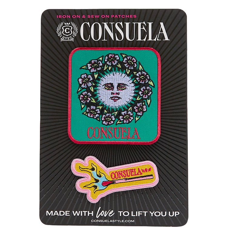 Consuela Board 11 Assorted Iron-On and Sew On Patches