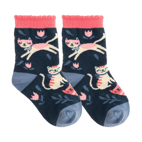 Toddler Socks - Cats Medium