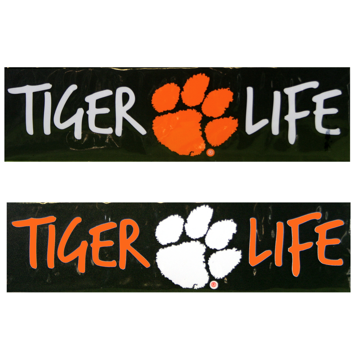 Clemson Tigers 10&quot; Tiger Life 2 Color Decal