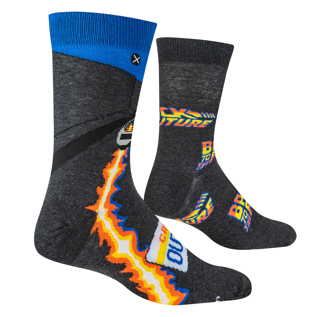 Back to the Future - Time Traveler Mix Match Knit Socks