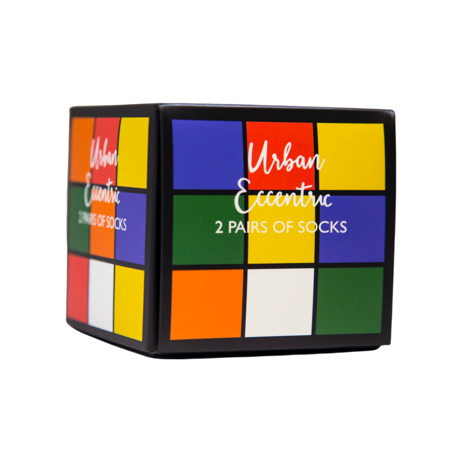 Unisex Game Cube Socks - Urban Eccentric - Mens - 2 Pairs