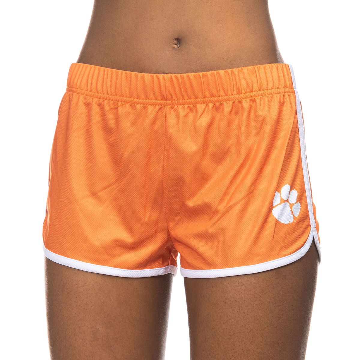 Clemson Orange Shorts with White Paw